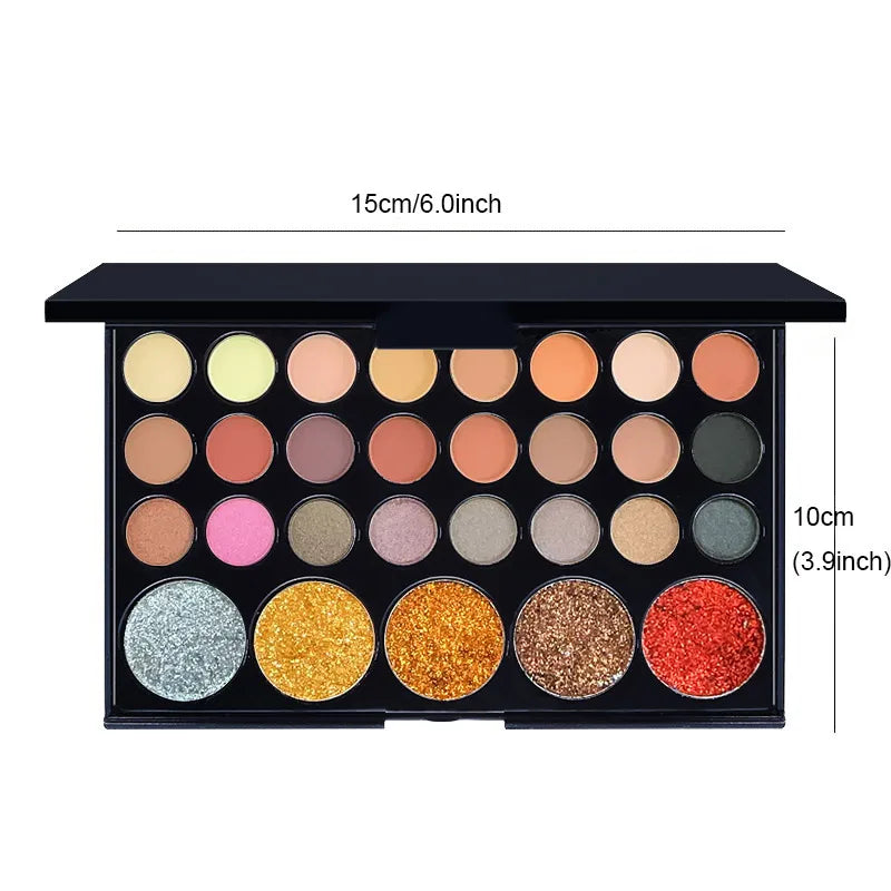 POPFEEL 29/40 Color Eyeshadow Palette | Matte & Shimmer Eyeshadow Palette QXL