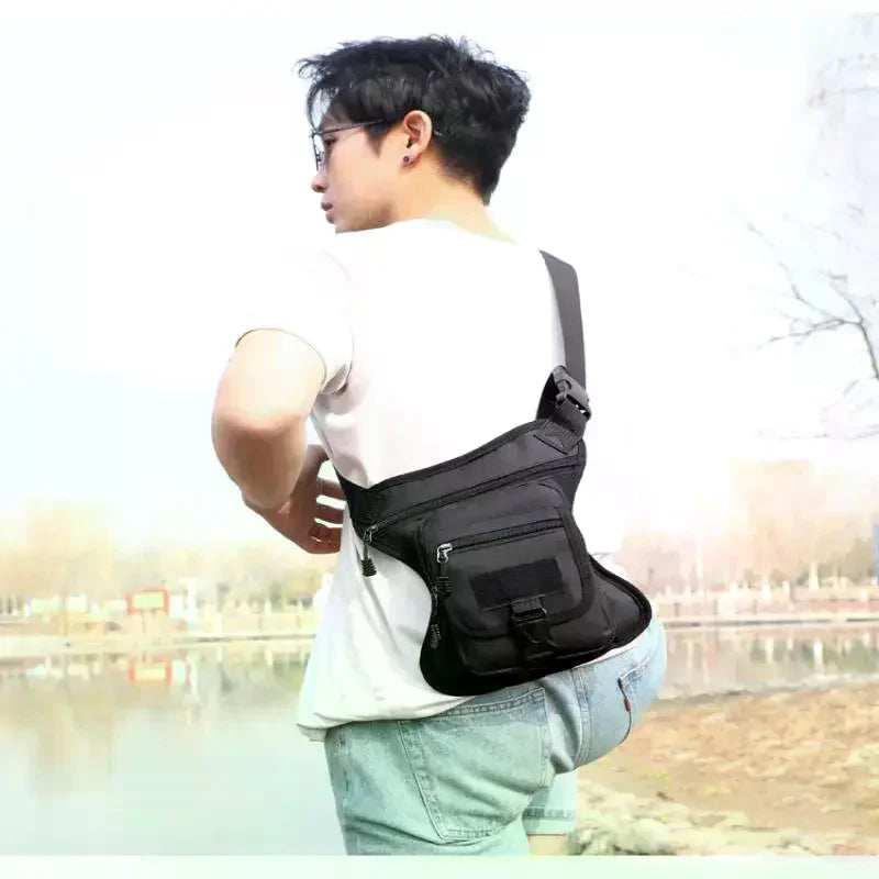 Waterproof Drop Leg Waist Bag | Motorcycle Hiking Travel Drop Leg Waist Bag QXL