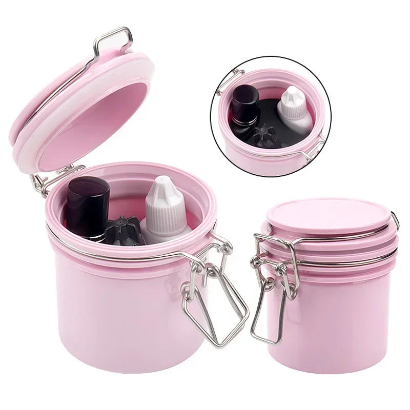Eyelash Glue Storage Tank | Lash Extension Adhesive Jar Lash Adhesive Storage QXL