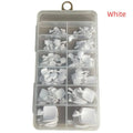 120-Pack Short Square Press-On Toenail Tips | Full Cover Gel Press-On Toenail Tips QXL A1