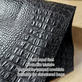 1.2mm Black Crocodile Grain Veg-Tanned Cowhide Leather Hide Craft Leather Hide QXL black 30x60cm China Mainland