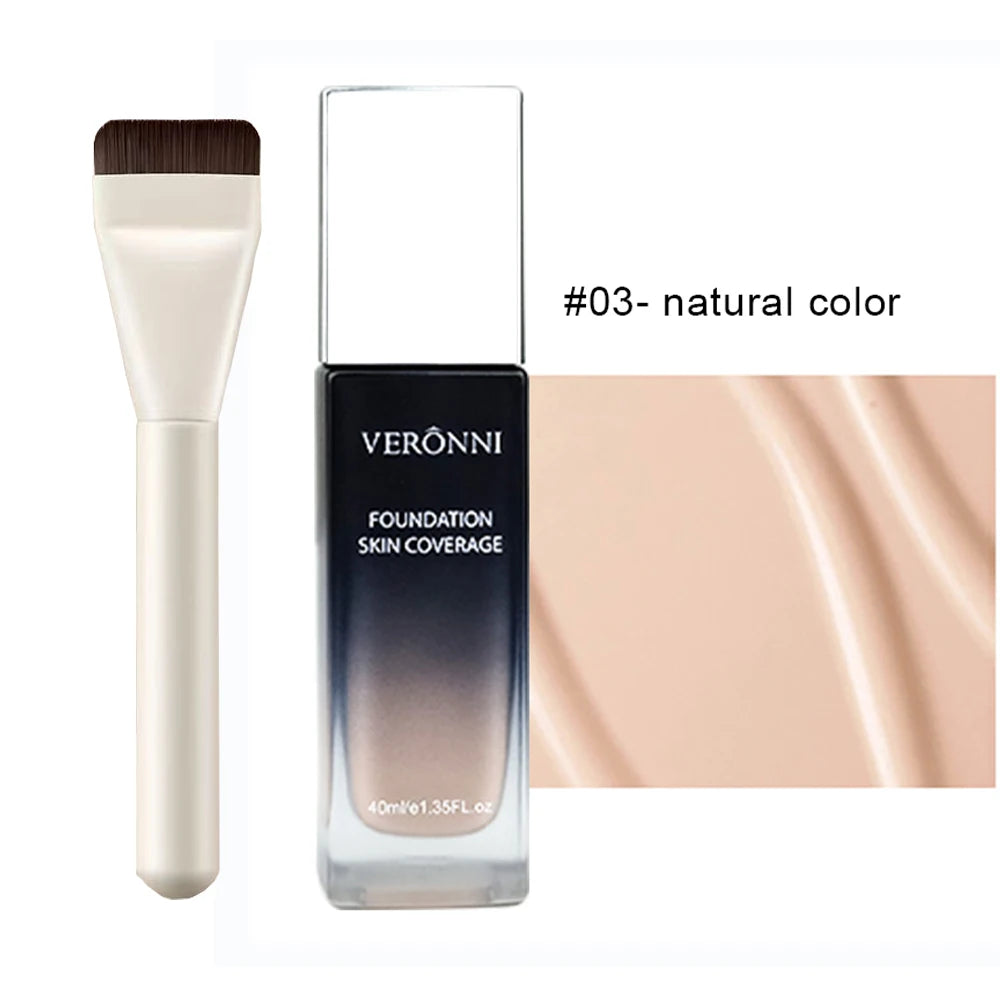 Korean Liquid Foundation Full Coverage Matte Concealer 40ml Liquid Foundation QXL B03