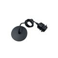Vintage E27 Pendant Lamp Holder Socket with Hanging Wire Pendant Lamp Holder QXL Black-1m