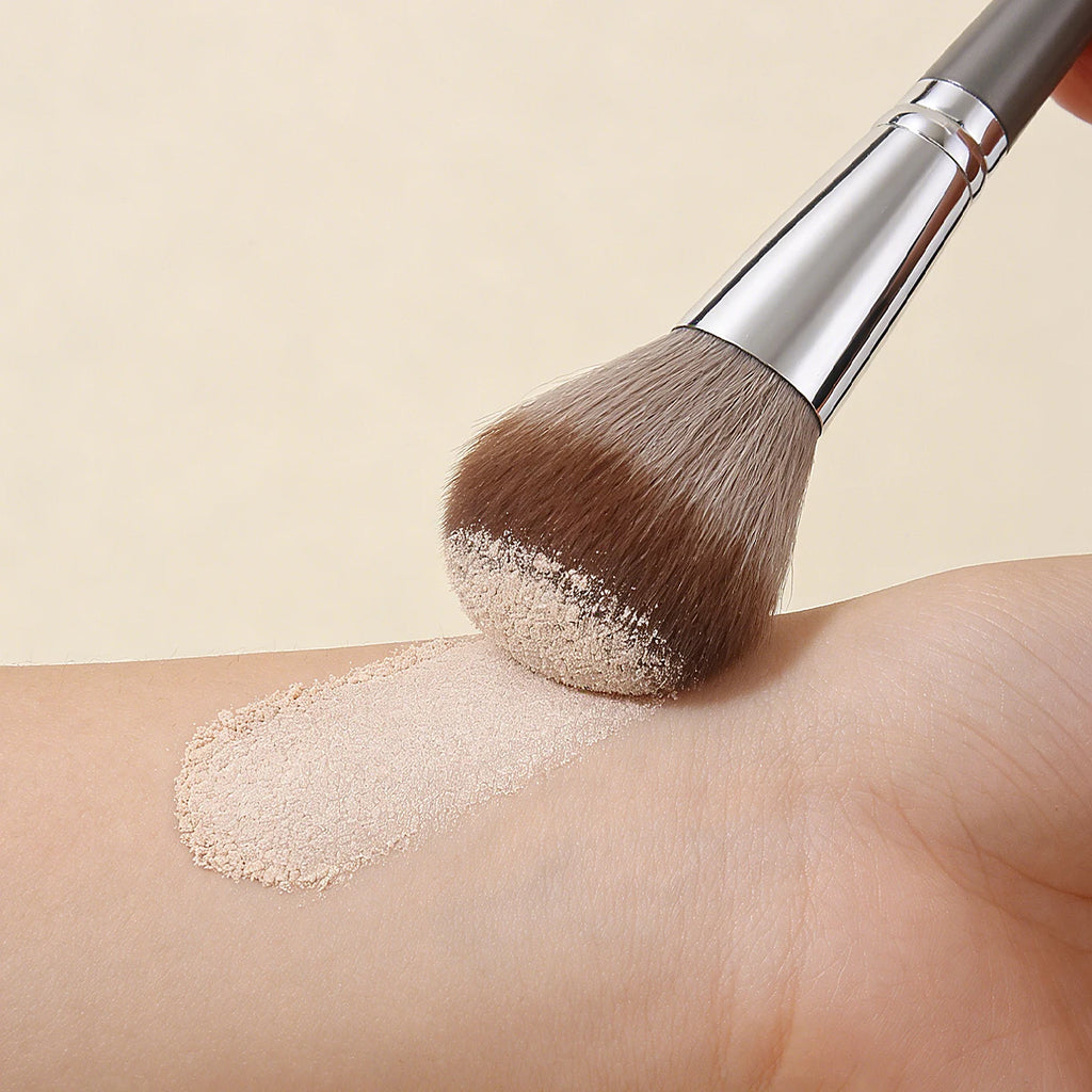 KOSSHOW Soft Powder Blush & Contour Makeup Brush – Gray Powder Makeup Brush QXL