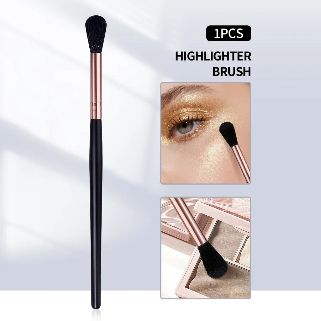KOSSHOW Highlighter Brush | Eyeshadow & Powder Makeup Makeup Brush QXL black