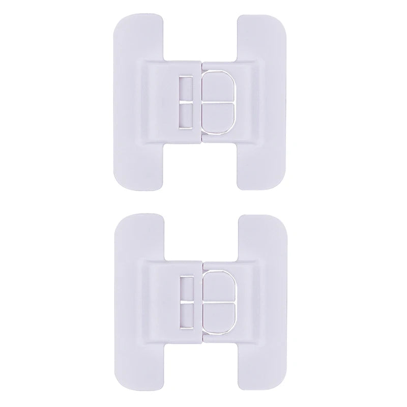 2-Pack Baby Safety Cabinet & Drawer Locks | Anti-Pinch Baby Safety Locks QXL B19 White 2PCS