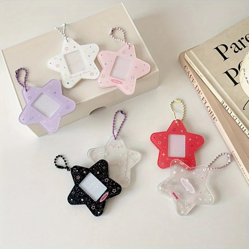 EVA Star-Shaped Card Holder | Transparent Photo & ID Pouch Card Holder Case QXL