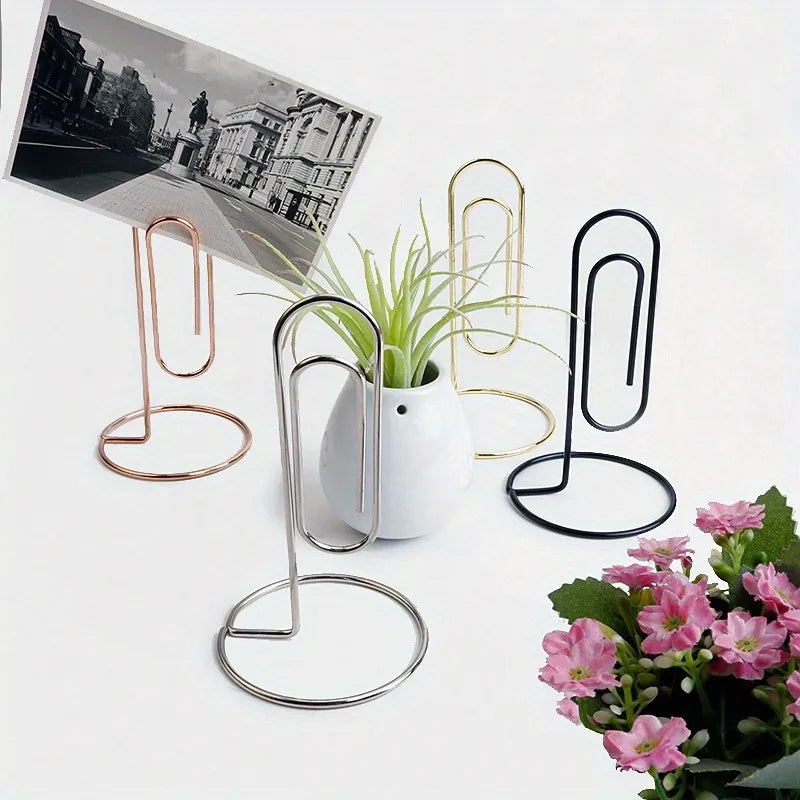 Golden Rose Desk Clip | Metal Note Organizer & Decor Decorative Desk Clip QXL