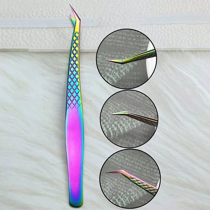 Colorful Anti-Static Eyelash Extension Tweezers | Fish Design Eyelash Tweezers QXL