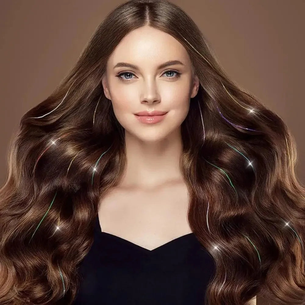 Clip-In Fairy Hair Highlight Extension | Glitter Hairpiece 50cm Clip-In Hair Extension QXL