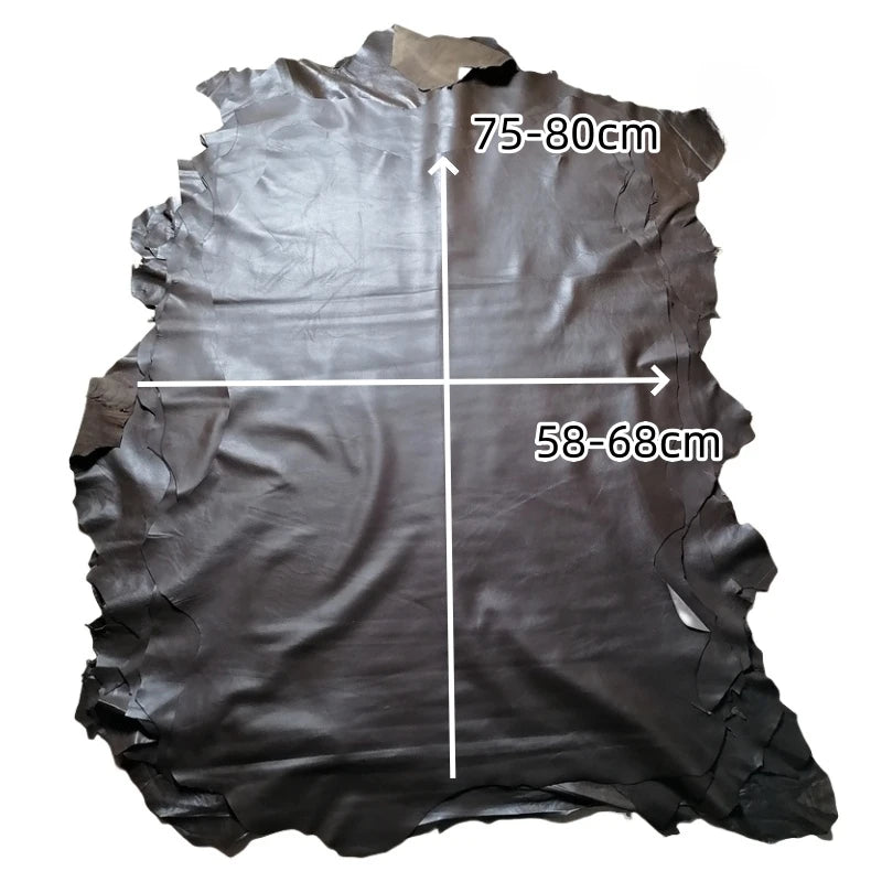 Dark Brown Sheepskin First Layer Real Leather Fabric | DIY Leather Craft Fabric QXL