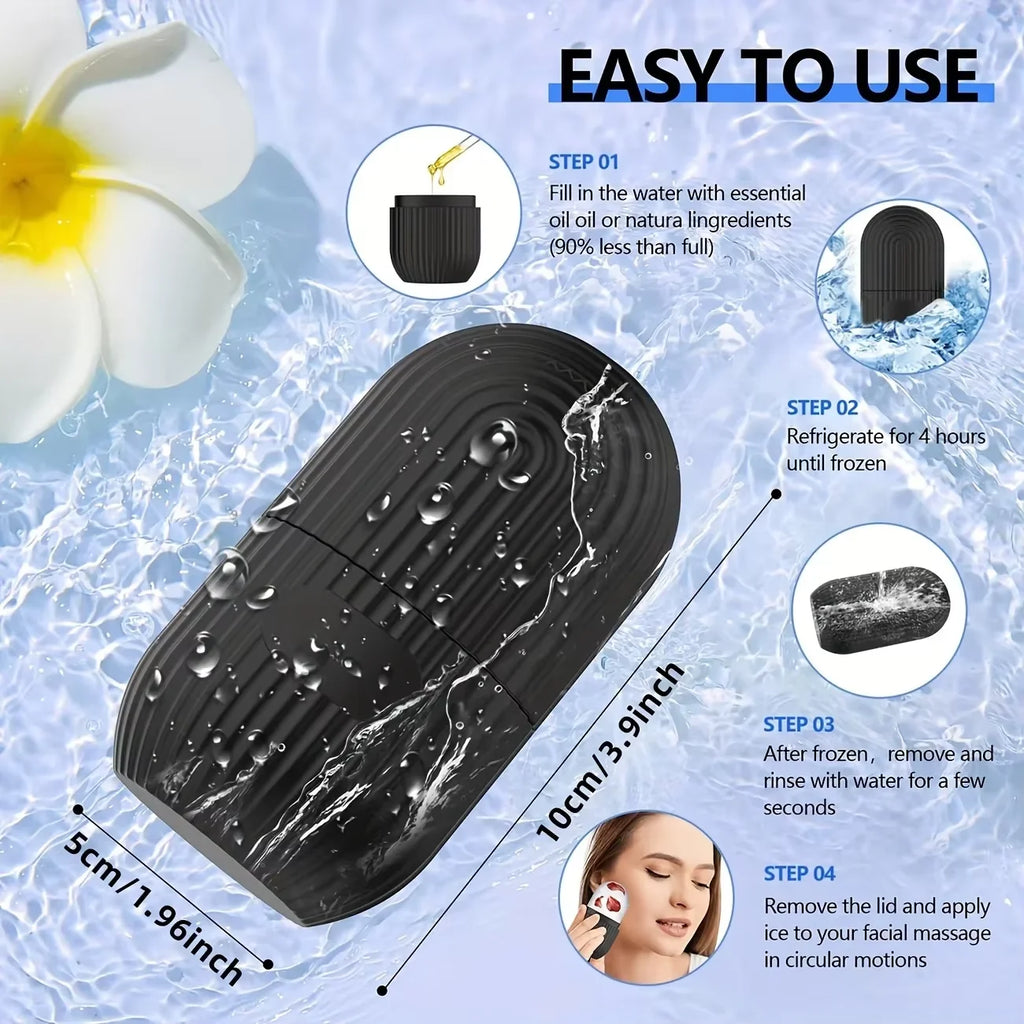 Silicone Ice Roller Massager for Face & Eyes | Cooling Skincare Face Ice Roller QXL