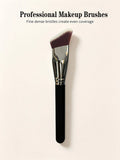 Slanted Foundation Makeup Brush | Synthetic Contour Tool Foundation Makeup Brush QXL Default Title
