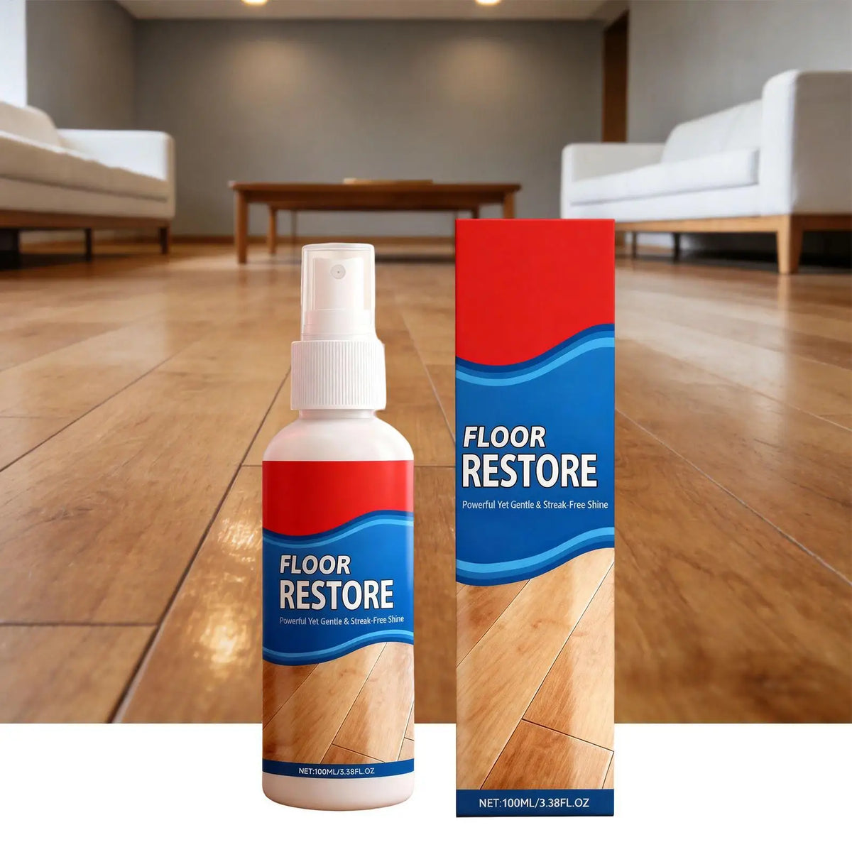 100ml Wood Floor Restorer & Polish | Hardwood Renewal Liquid Floor Renewal Solution QXL