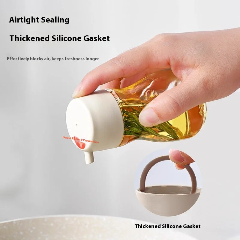 GIANXI Japanese Glass Oil Pot & Soy Sauce Dispenser Set Glass Seasoning Dispenser QXL