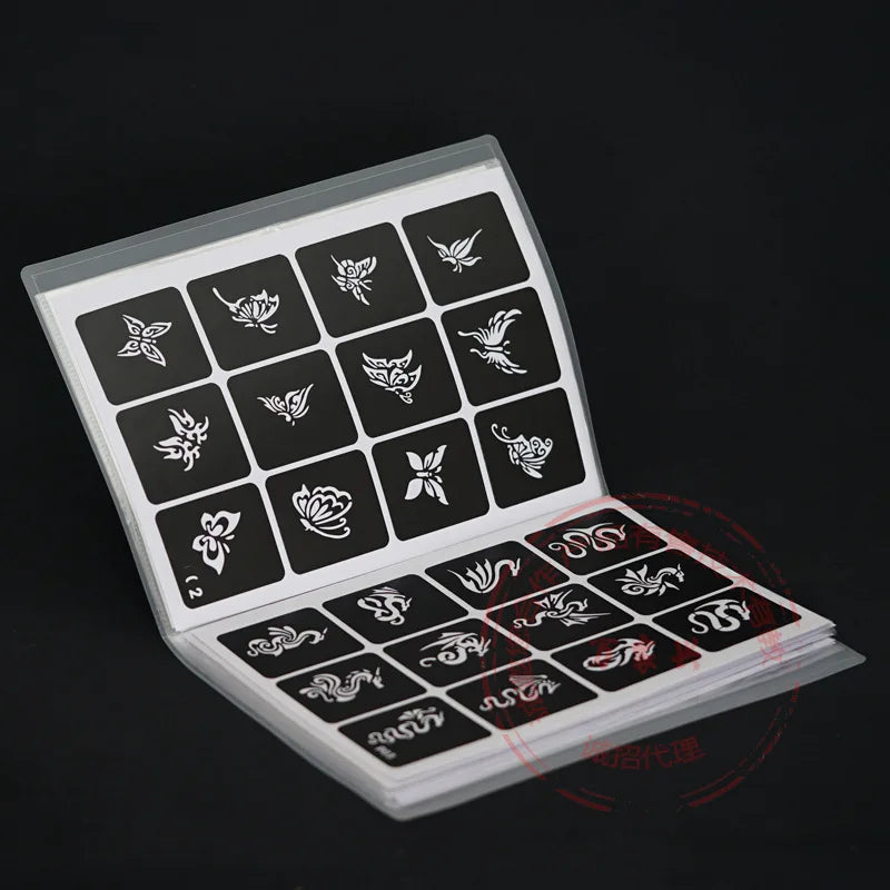 635-Piece Tattoo Stencil Book | Body Art Drawing Templates Tattoo Stencil Set QXL