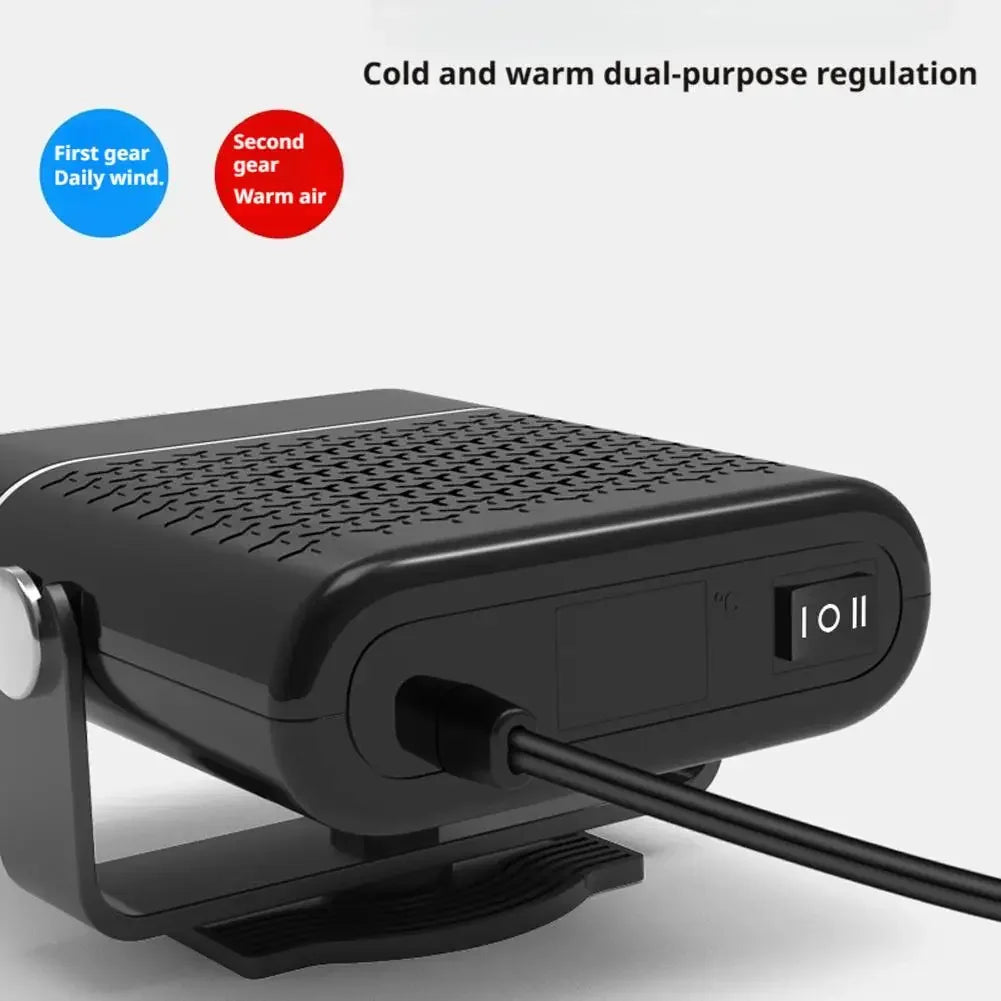 12V 120W Portable Car Heater & Fan | 360° Defogger Portable Car Heater QXL