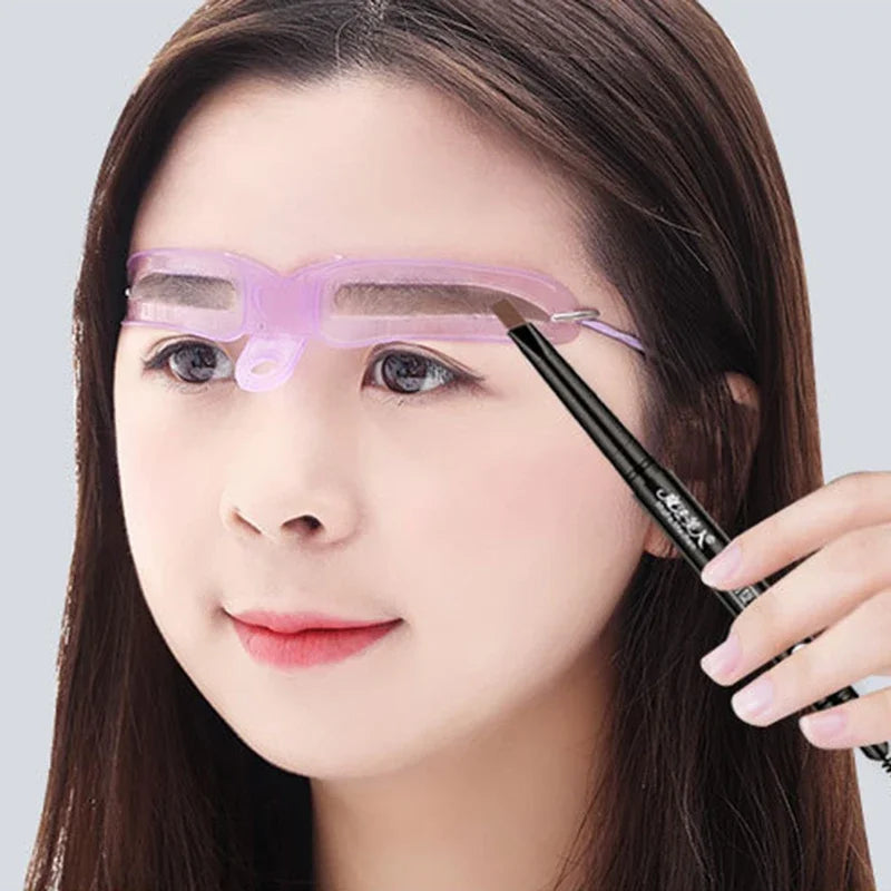 8-Pc Reusable Eyebrow Stencil Set | 3D Brow Templates Eyebrow Stencil Set QXL
