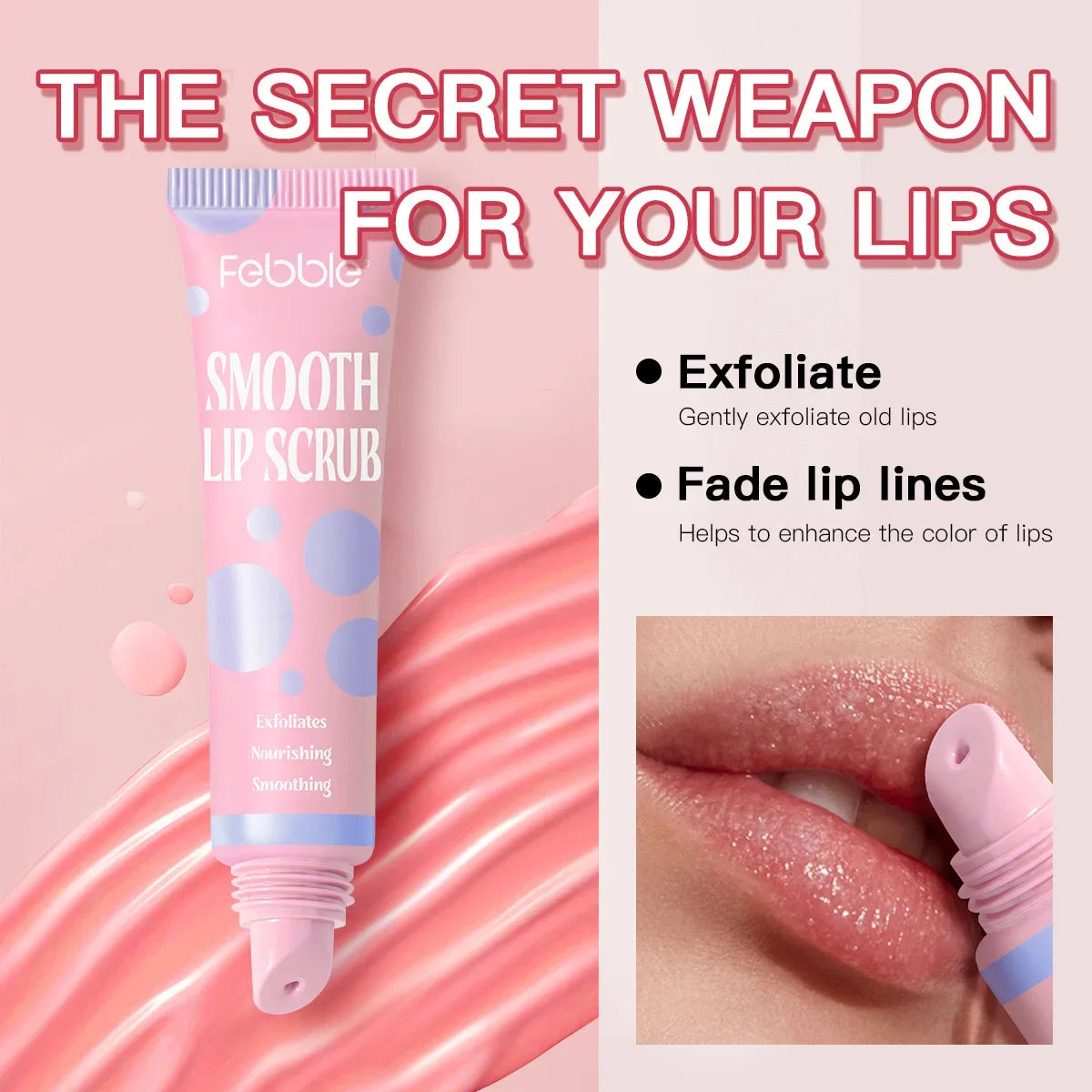 SAS Moisturizing Lip Scrub – Exfoliate, Brighten & Nourish Lip Scrub QXL