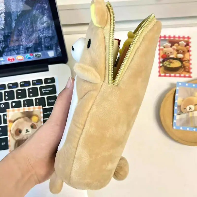 Cute Bear Pencil Case | Large Capacity Student Stationery Bag Pencil Case QXL