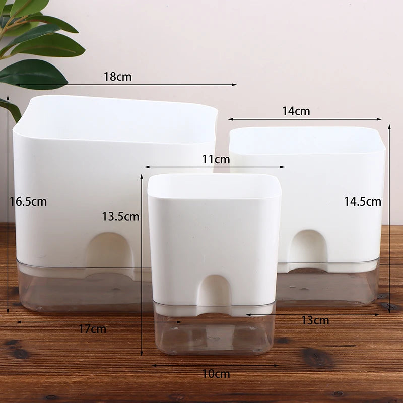 Magnetic Self-Watering Plant Pot | Double-Layer Lazy Planter Self-Watering Planter QXL