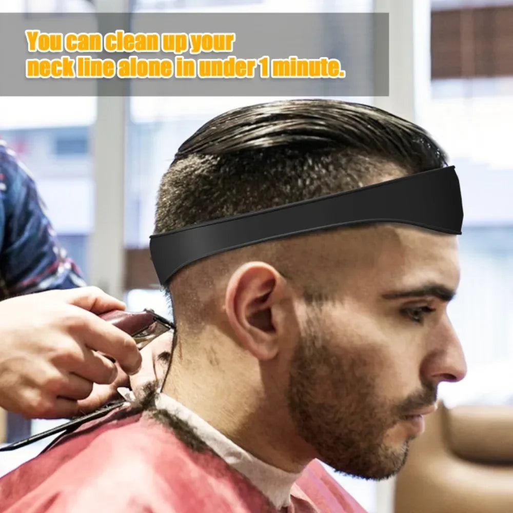 Silicone Neckline Haircut Guide Band | DIY Fade Template Hair Cutting Guide QXL