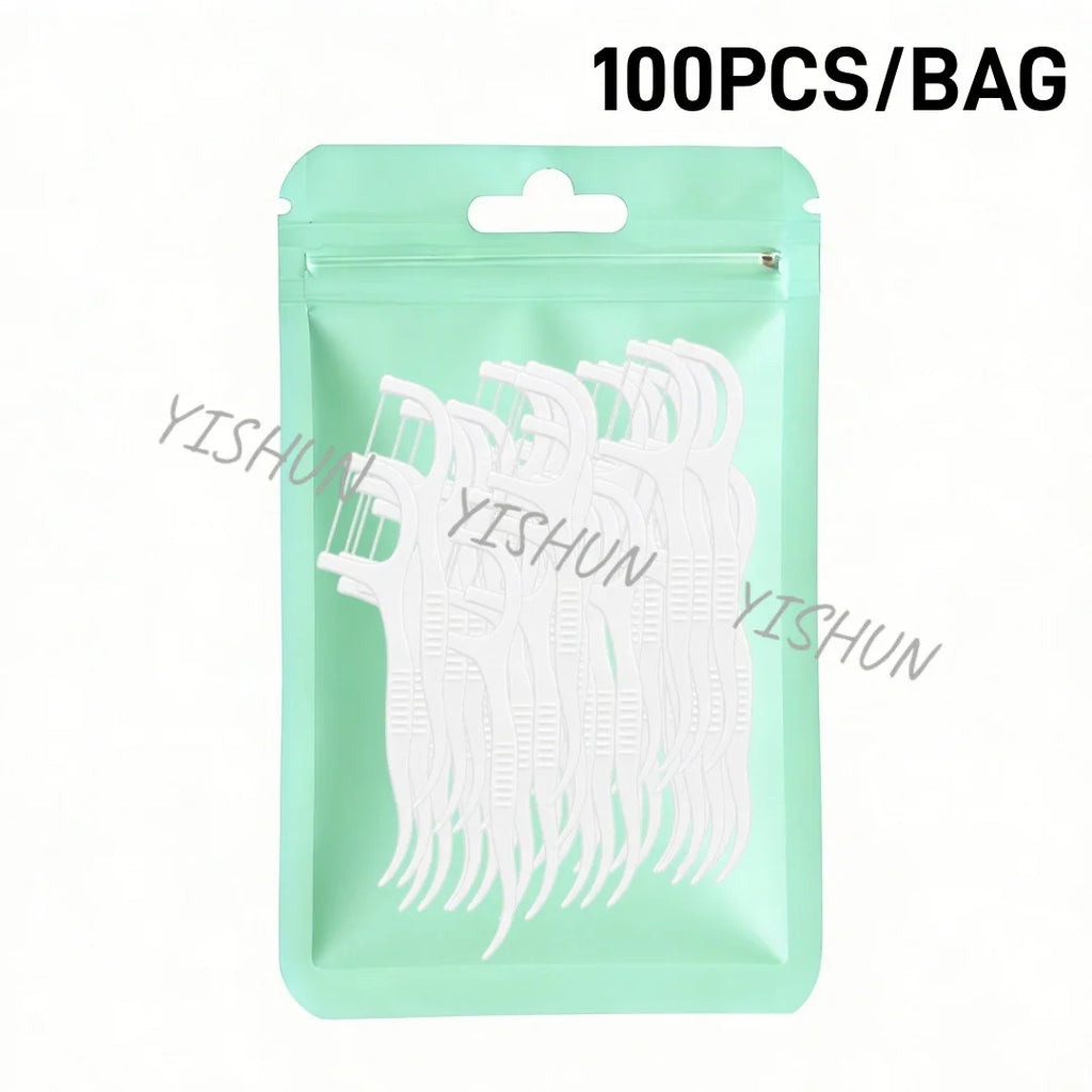 Ultra Fine Dental Floss Picks | Bulk 100–2000 Pcs Pack Dental Floss Picks QXL 100pcs
