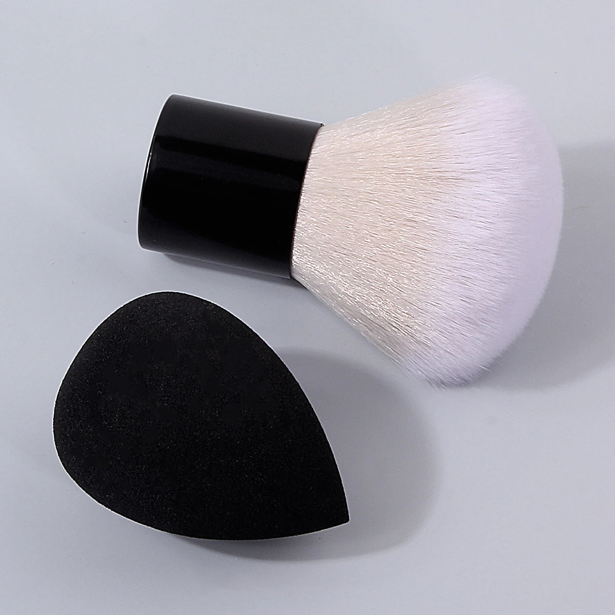 2-Pack Mushroom & Sponge Egg Nail Dust Removal Brush Set Nail Dust Brush Set QXL