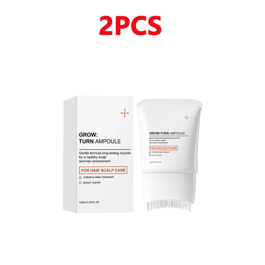 Scalp Care Serum & Massager Brush | Nourishing Hair Treatment Scalp Treatment Serum QXL 2pcs