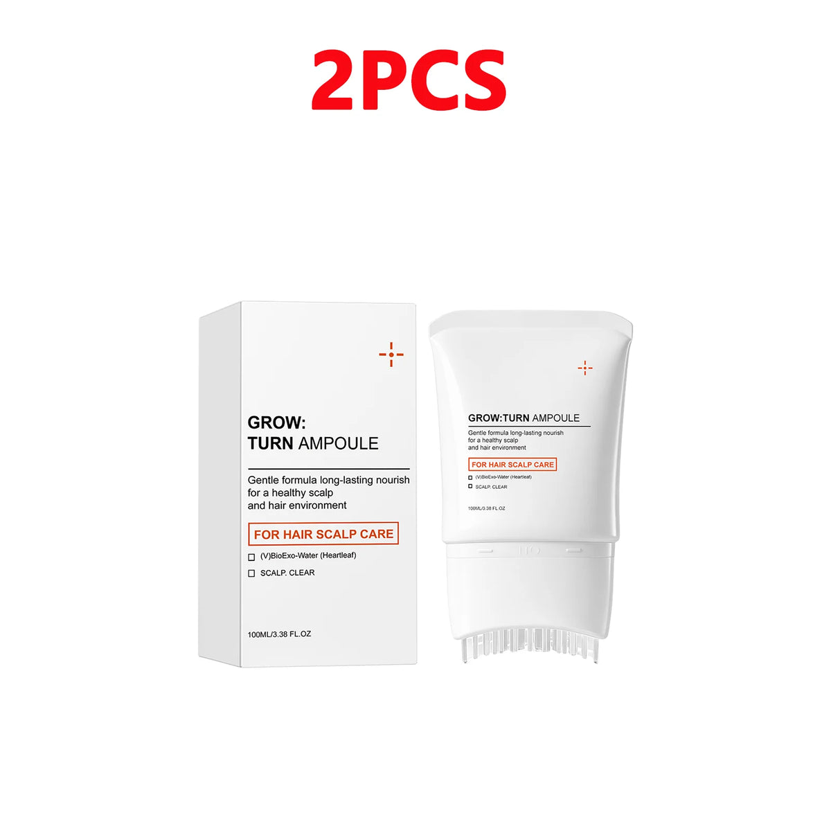 Scalp Care Serum & Massager Brush | Nourishing Hair Treatment Scalp Treatment Serum QXL 2pcs