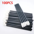 100-Pack Disposable Mascara Wands & Lip Brushes | Lash Applicator Disposable Makeup Applicators QXL M153 black 100pcs