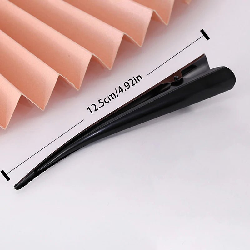 5/10-Pack Long Metal Duckbill Hair Clips | Salon Styling Clamps Hair Styling Clips QXL
