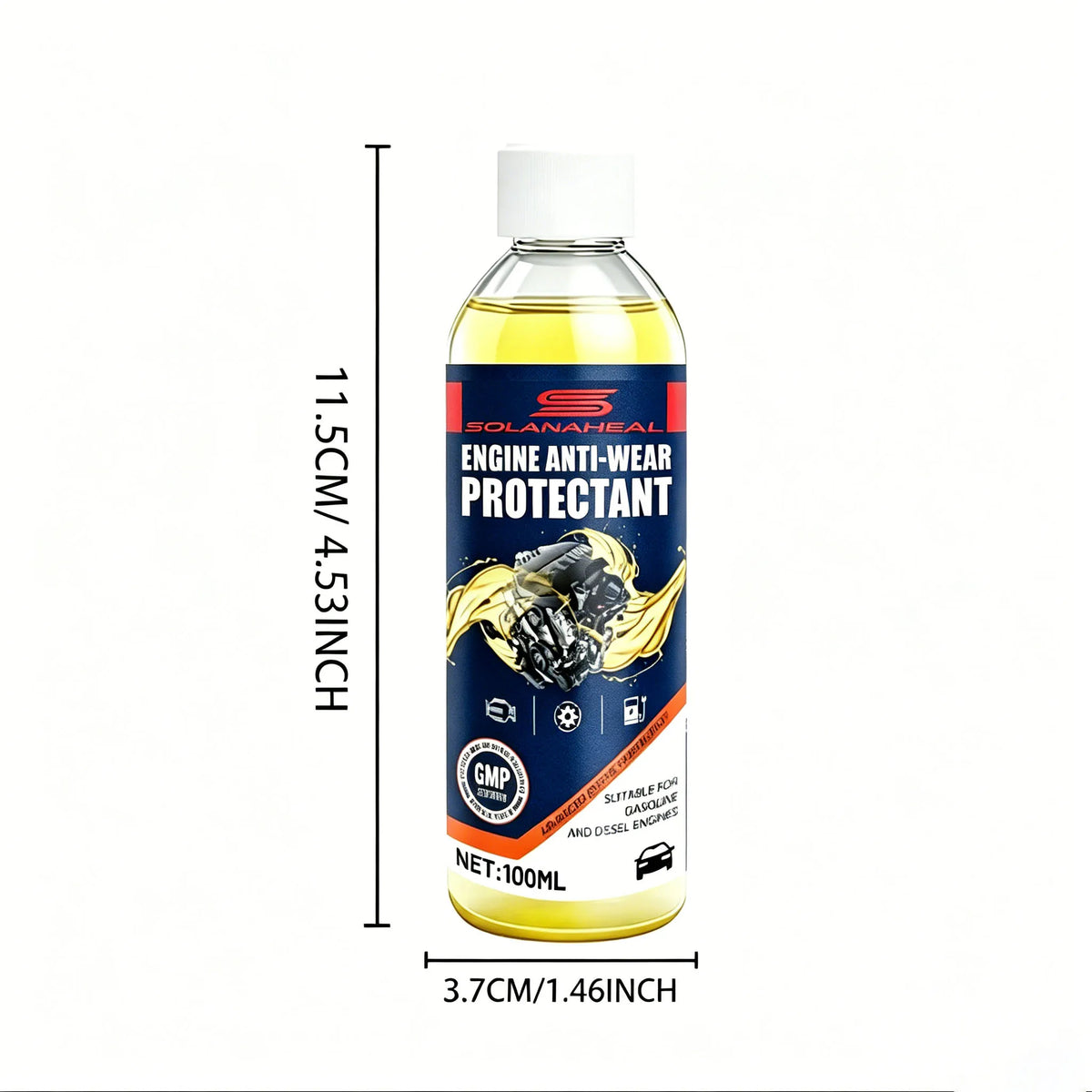 Engine Anti-Wear Protectant | Gasoline & Diesel Additive Engine Oil Additive QXL