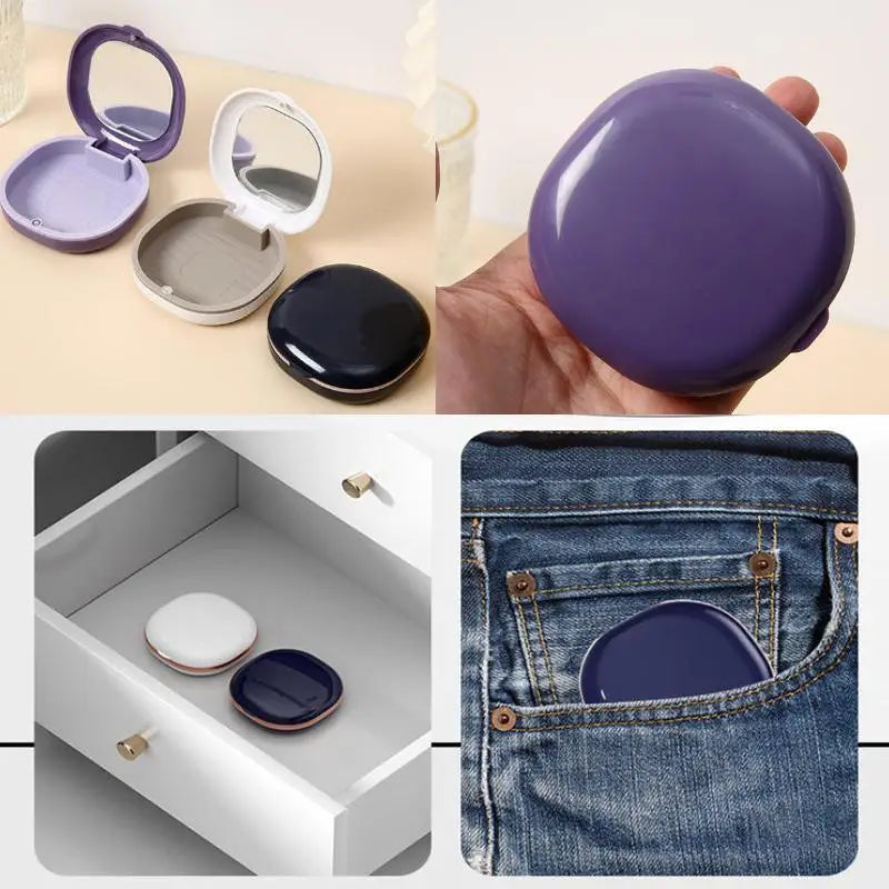Magnetic Retainer & Denture Storage Case | Antibacterial Box Dental Appliance Case QXL