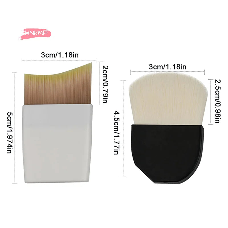 Crescent Foundation Brush | Ultra-Thin Soft Synthetic Bristle Foundation Makeup Brush QXL