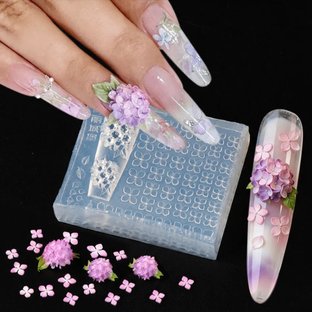 3D Silicone Nail Carving Mold | DIY Stamping & Nail Art Silicone Nail Mold QXL