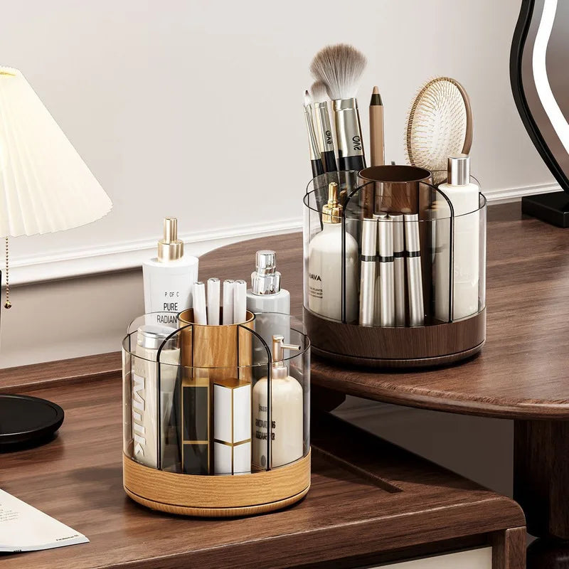 360° Rotating Makeup Organizer | Acrylic Brush & Lipstick Holder Makeup Organizer QXL