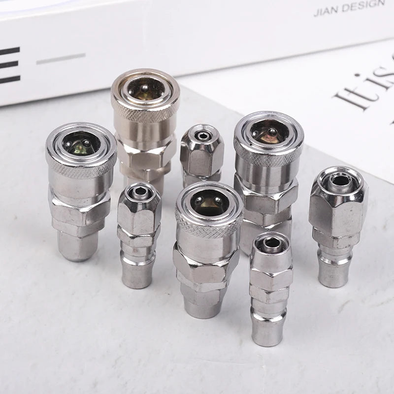 EU Pneumatic Quick Coupler | Air Compressor Hose Fitting 6–12mm Pneumatic Quick Coupler QXL