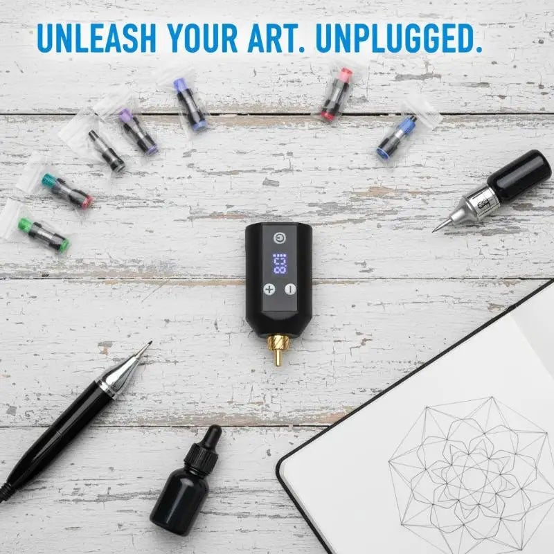 USB Rechargeable Tattoo Pen Power Supply | 4–12V Adjustable Tattoo Power Supply QXL