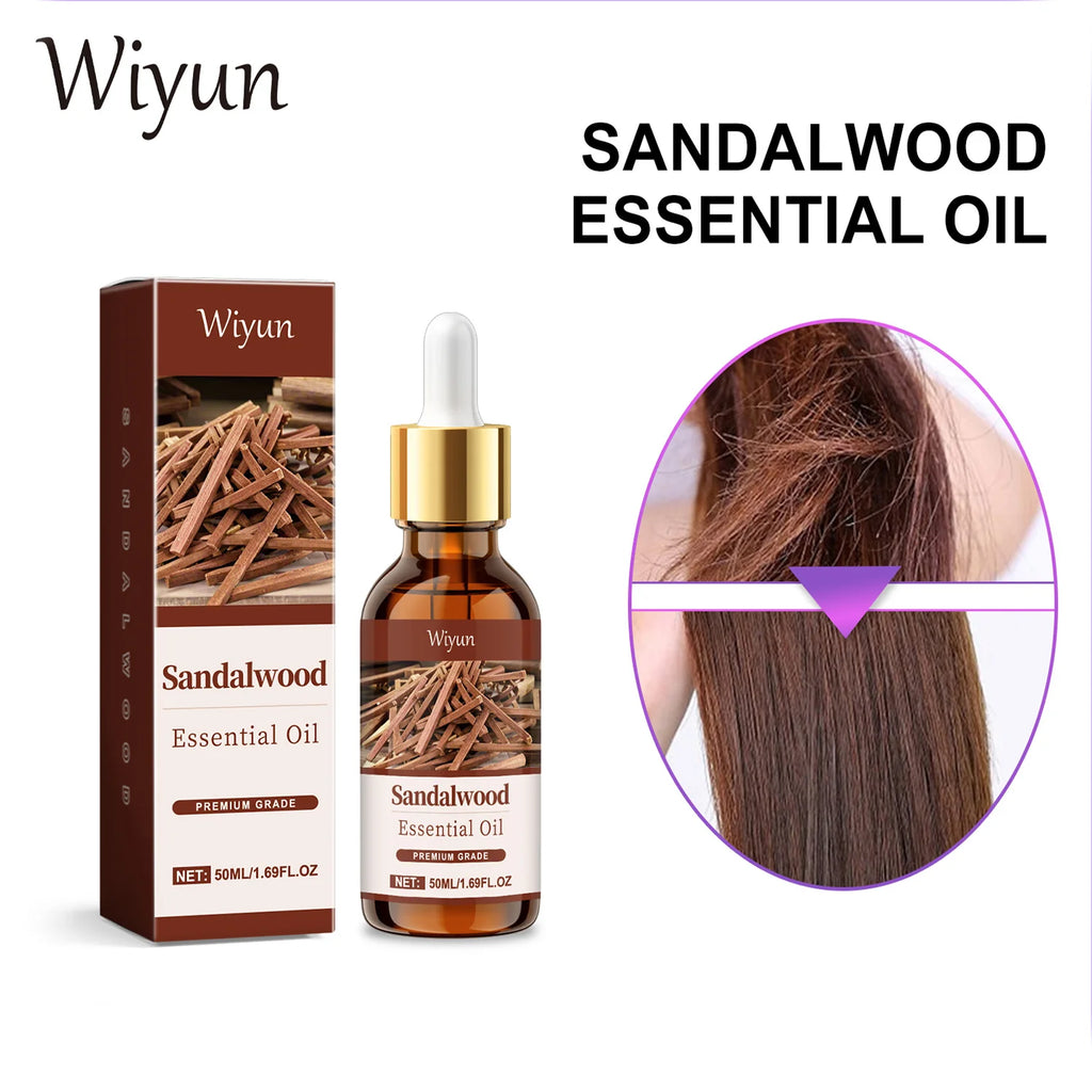 WIYUN Sandalwood Essential Oil – Hair & Skin Care 50ml Hair & Skin Essential Oil QXL