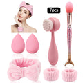 KOSSHOW 7-Piece Makeup Brush & Beauty Sponge Set Makeup Brush Set QXL 7pcs