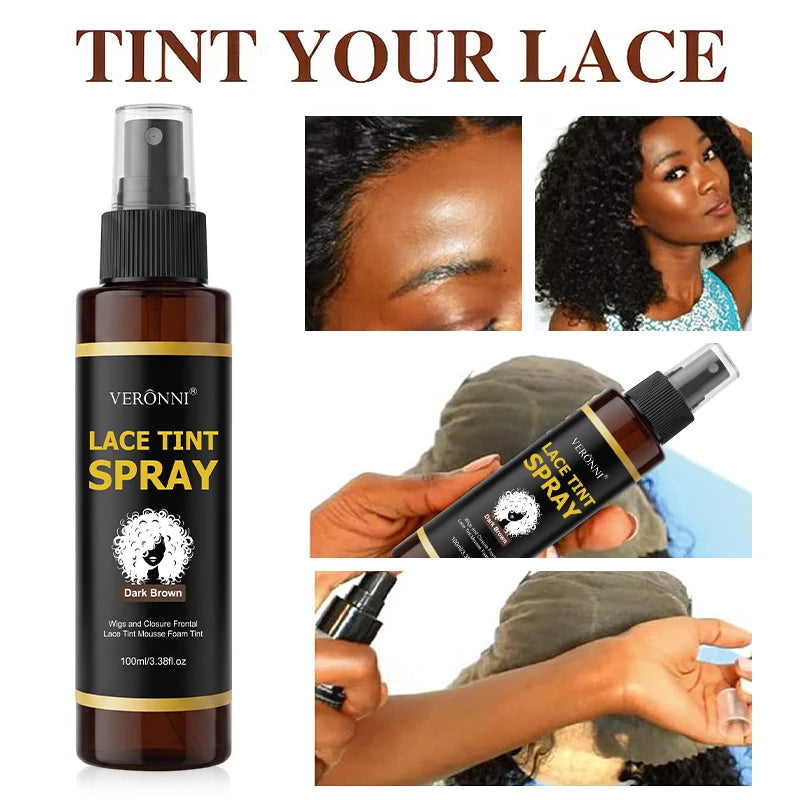Lace Tint Spray 100ml – Sweatproof Scalp Tone Match Wig Spray Lace Tint Spray QXL