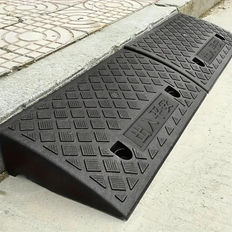 Portable Threshold Ramp Non-Slip | 10cm Curb Ramp for Cars Threshold Curb Ramp QXL