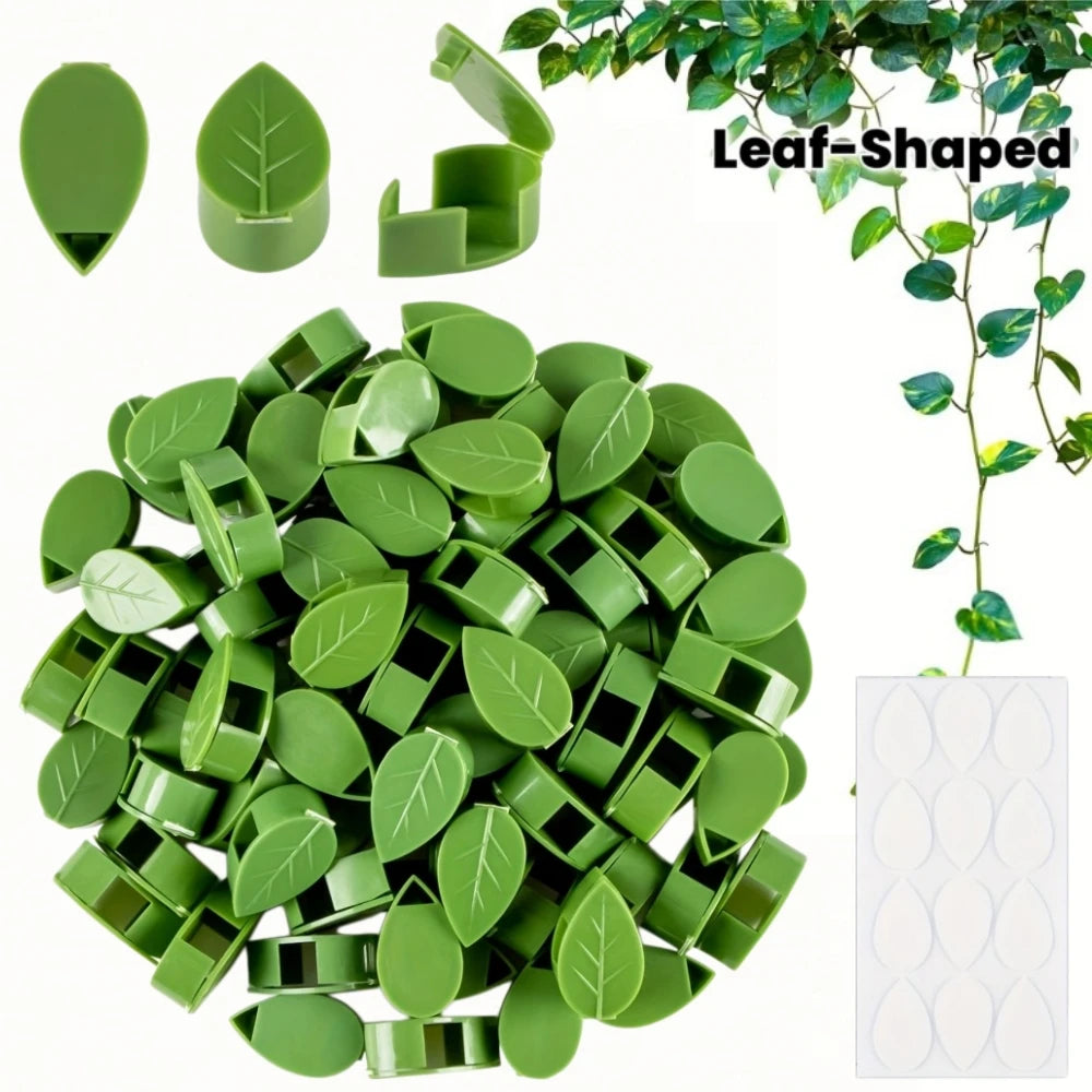 Self-Adhesive Leaf Plant Wall Clips – 10 or 20 Pack Plant Wall Clips QXL