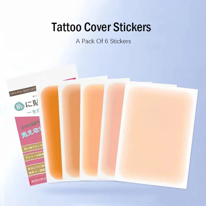 6-Pack Waterproof Tattoo Cover Tape | 5 Skin Tones Tattoo Cover Tape QXL
