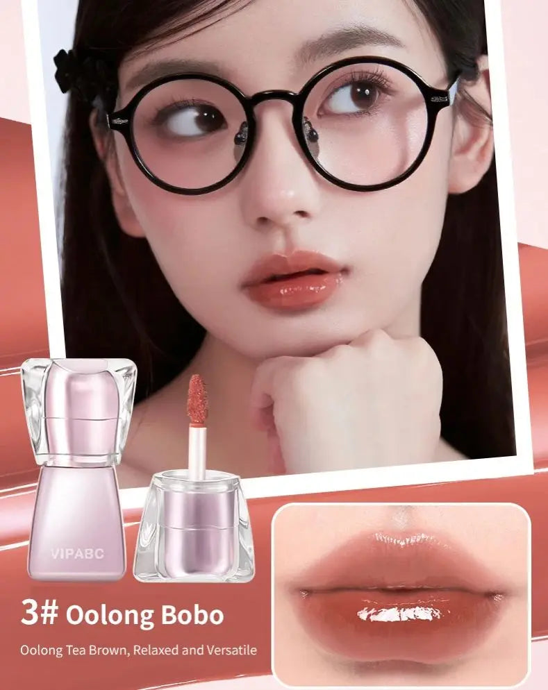 Water Light Crystal Gloss Lip Tint | Hydrating Mirror Finish Lip Gloss Tint QXL