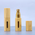 5ml & 10ml Bamboo Wood Refillable Spray Atomizer Bottle Refillable Atomizer Bottle QXL 5ml 1pc