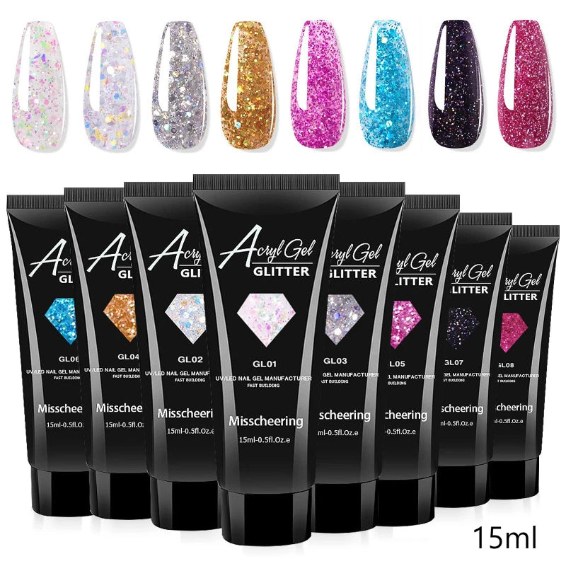 Poly Nail Extension Builder Gel UV LED – 15ml/30ml Nail Extension Gel QXL