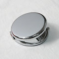 Double-Sided Folding Pocket Mirror | Rose Gold Round Mini Pocket Makeup Mirror QXL chrome