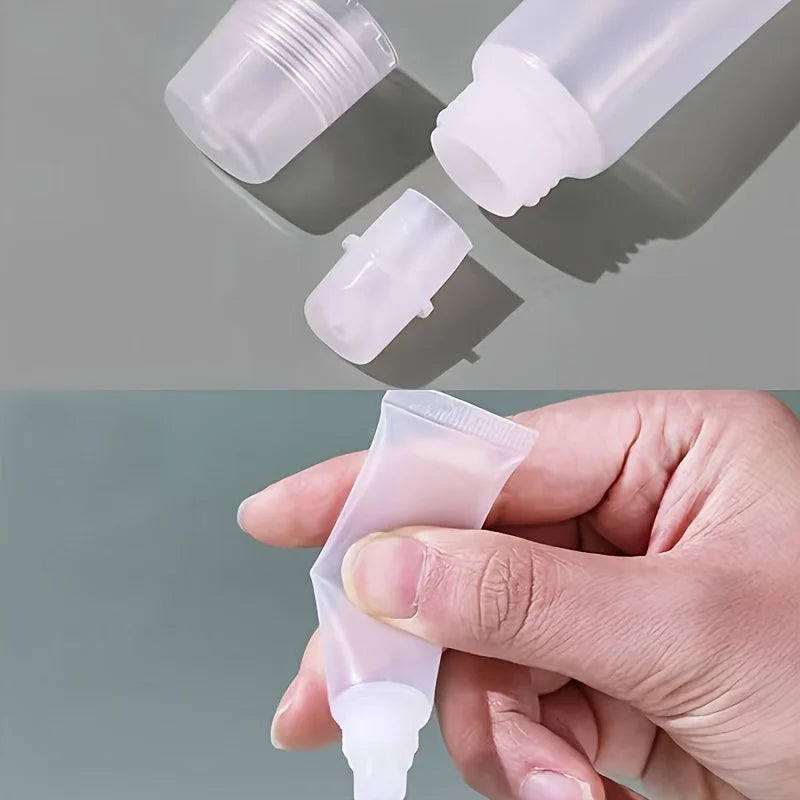 6-Pack Mini Lip Balm Tubes 5ml & 10ml | Refillable DIY Gloss Lip Gloss Tubes QXL